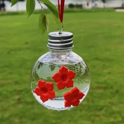 Bulb Hummingbird Hanging Feeders for Yard Birds Feeders Yard Birds Feeders Supplies Bird Water Drinking Tool Jar Hummingbird Feeders for Outdoors Hanging