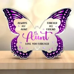 Butterfly Shaped Acrylic Decorative Plate - Perfect Gift for Grandma, Aunts, Sisters, and Mom - Ideal for Birthdays, Christmas, Mother's Day, and Thanksgiving