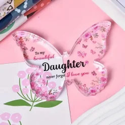 Butterfly Shaped Acrylic Decorative Plate - Perfect Gift for Grandma, Aunts, Sisters, and Mom - Ideal for Birthdays, Christmas, Mother's Day, and Thanksgiving