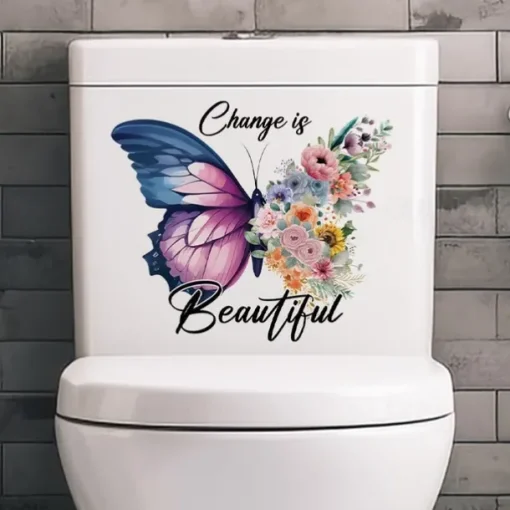 Butterfly Sticker Warm Bedroom Sticker Window Sticker Background Wall Decoration Toilet Sticker Tile Toilet Sticker Christmas Decoration Sticker