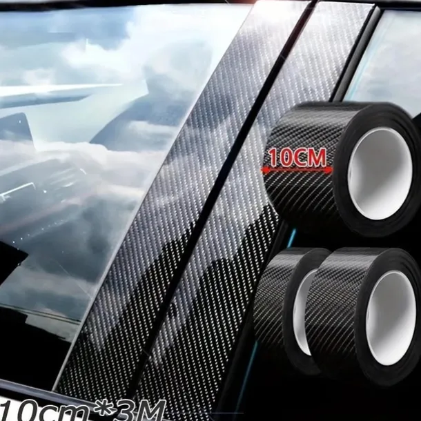 Car Decoration Car Stickers, Scratch Cover Car Body Carbon Fiber Stickers, Multifunctional Waterproof Stereo Stickers