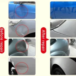 Car Dent Puller Kit – Paintless Dent Repair Tool, Body Dent Removal Kit with Puller Tabs, Mats for Minor Auto Damage Fix