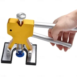 Car Dent Puller Kit – Paintless Dent Repair Tool, Body Dent Removal Kit with Puller Tabs, Mats for Minor Auto Damage Fix