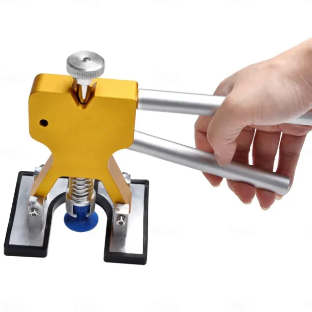 Car Dent Puller Kit – Paintless Dent Repair Tool, Body Dent Removal Kit with Puller Tabs, Mats for Minor Auto Damage Fix