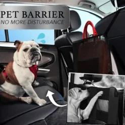 Car Net Pocket Handbag Holder, Extra Storage Space Organizer, Safe & Disturb-Free Driving, Simple Installation, Fits Standard Armrests, Oxford Cloth & Mesh, Black/Red