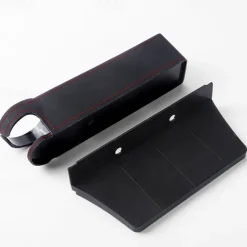 Car Seat Gap Storage Filler Organizer, Car Organizer Front Seat, Pack Auto Console Side Storage Box with Cup Holders,Car Organizers and Storage for Holding Phone, Sunglasses, Wallet Car Accessories