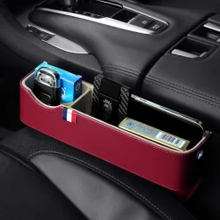 Car Seat Gap Storage Filler Organizer, Car Organizer Front Seat, Pack Auto Console Side Storage Box with Cup Holders,Car Organizers and Storage for Holding Phone, Sunglasses, Wallet Car Accessories