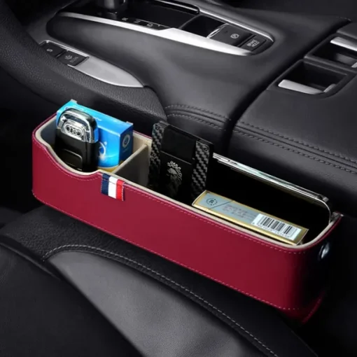 Car Seat Gap Storage Filler Organizer, Car Organizer Front Seat, Pack Auto Console Side Storage Box with Cup Holders,Car Organizers and Storage for Holding Phone, Sunglasses, Wallet Car Accessories