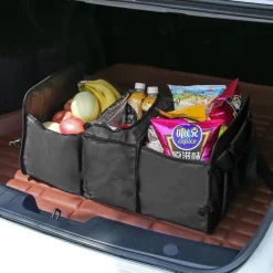 Car Trunk Storage Box Foldable Anti-slip Car Storage Box Toy Food Storage Bag Car Organize Car Accessories