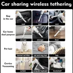 Car Vacuum Cleaner Household Portable High Power Wireless Vacuum Cleaner Mini Car Strong Suction Handheld Vacuum Cleaner