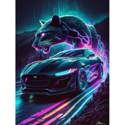 Car Wall Art Canvas Prints and Posters Pictures Decorative Fabric Painting For Living Room Pictures No Frame