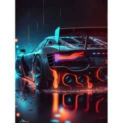 Car Wall Art Canvas Prints and Posters Pictures Decorative Fabric Painting For Living Room Pictures No Frame