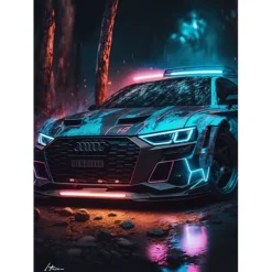 Car Wall Art Canvas Prints and Posters Pictures Decorative Fabric Painting For Living Room Pictures No Frame