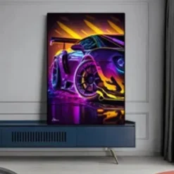Car Wall Art Canvas Prints and Posters Pictures Decorative Fabric Painting For Living Room Pictures No Frame