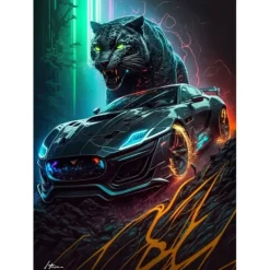 Car Wall Art Canvas Prints and Posters Pictures Decorative Fabric Painting For Living Room Pictures No Frame