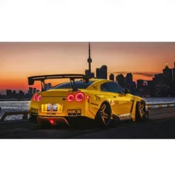 Car Wall Art Picture GTR R34 VS Supra Vehicle Modern Canvas Painting Poster and Print for Living Room Bedroom Home Decor