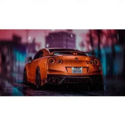 Car Wall Art Picture GTR R34 VS Supra Vehicle Modern Canvas Painting Poster and Print for Living Room Bedroom Home Decor