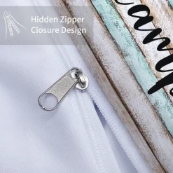 Cartoon Camping RV Print Duvet Cover Set - Includes Duvet Cover and Pillowcases - Fun and Whimsical Design - Soft and Comfortable Fabric - Perfect for Adventurous Bedroom Decor - Easy to Clean and Maintai