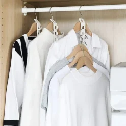 Cascading Clothes Hanger HooksSpace Saving Series Multi-Function Multi-Layer Cabinet Clothes Connection Storage Clothes Rack