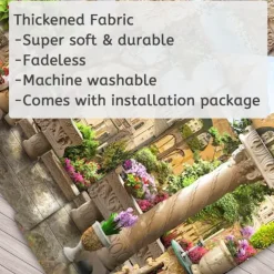 Castle Garden Scenery Tapestry Art Decoration Curtain Hanging Family Bedroom Living Room Decoration