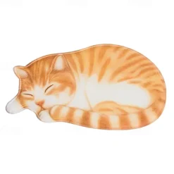 Cats Irregular Doormat Kitchen Mat Floor Mat Non-Slip Area Rug Oil Proof Rug Indoor Outdoor Mat Bedroom Decor Bathroom Mat Entrance Rug