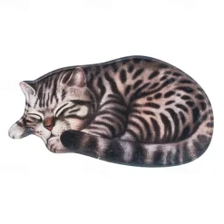Cats Irregular Doormat Kitchen Mat Floor Mat Non-Slip Area Rug Oil Proof Rug Indoor Outdoor Mat Bedroom Decor Bathroom Mat Entrance Rug