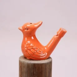 Ceramic Bird Whistle, Handcrafted Colorful Oriole Design, No-Electricity Party Supplies for Outdoor and Home Decor with Loud Sound