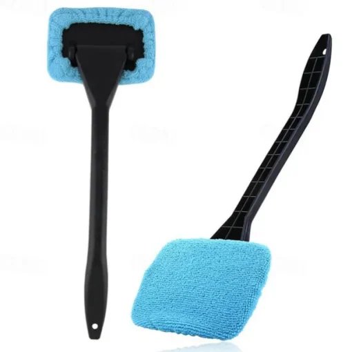 Ceyes Car Window Cleaner Brush Kit Windshield Wiper Microfiber Brush Auto Cleaning Wash Tool With Long Handle Car Accessories 3 Colors Car Accessories