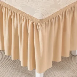 Chair Cover with Skirt Hem Elegant and Stylish Design Soft and Durable Fabric Perfect for Dining Room or Special Occasions Provides Full Chair Protection Easy to Install and Machine Washable