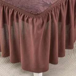 Chair Cover with Skirt Hem Elegant and Stylish Design Soft and Durable Fabric Perfect for Dining Room or Special Occasions Provides Full Chair Protection Easy to Install and Machine Washable