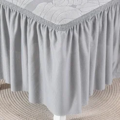 Chair Cover with Skirt Hem Elegant and Stylish Design Soft and Durable Fabric Perfect for Dining Room or Special Occasions Provides Full Chair Protection Easy to Install and Machine Washable