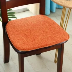 Chair Cushion Dining Chair Seat Pad Non Slip Memory Foam Chair Pad with Ties Non Skid Rubber Back U-Shaped Seat Cover
