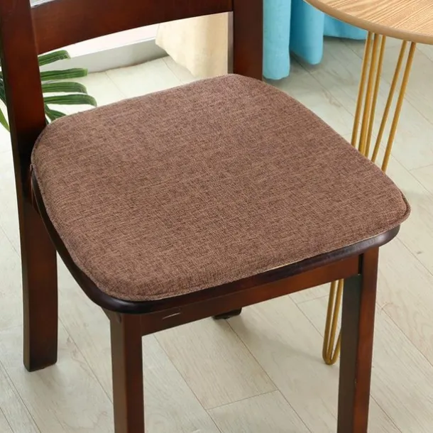 Chair Cushion Dining Chair Seat Pad Non Slip Memory Foam Chair Pad with Ties Non Skid Rubber Back U-Shaped Seat Cover