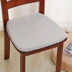Chair Cushion Dining Chair Seat Pad Non Slip Memory Foam Chair Pad with Ties Non Skid Rubber Back U-Shaped Seat Cover