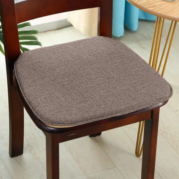 Chair Cushion Dining Chair Seat Pad Non Slip Memory Foam Chair Pad with Ties Non Skid Rubber Back U-Shaped Seat Cover