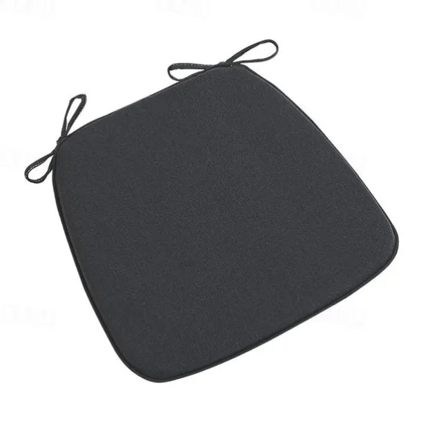 Chair Cushion Dining Chair Seat Pad Non Slip Memory Foam Chair Pad with Ties Non Skid Rubber Back U-Shaped Seat Cover