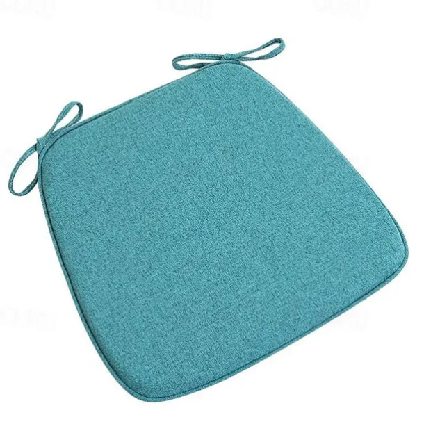 Chair Cushion Dining Chair Seat Pad Non Slip Memory Foam Chair Pad with Ties Non Skid Rubber Back U-Shaped Seat Cover