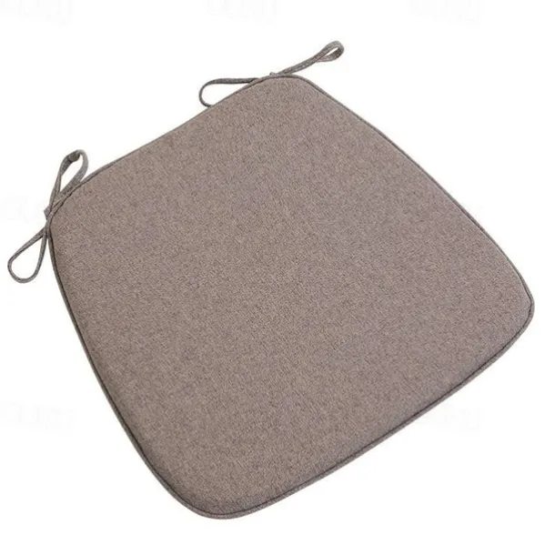 Chair Cushion Dining Chair Seat Pad Non Slip Memory Foam Chair Pad with Ties Non Skid Rubber Back U-Shaped Seat Cover