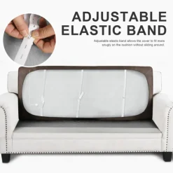 Chaise Lounge 3-Seat Cover Faux Leather Hot Stamping Embossed Slipcovers