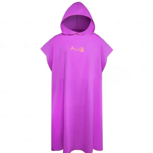 Changing Robe Hooded Poncho Towel Quick Dry Lightweight Changing Towel Extra Long in Microfibre Surf Poncho Universal Size for Men Women Adults, Suitable for Swimming Surfing and Beach