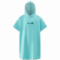 Changing Robe Hooded Poncho Towel Quick Dry Lightweight Changing Towel Extra Long in Microfibre Surf Poncho Universal Size for Men Women Adults, Suitable for Swimming Surfing and Beach