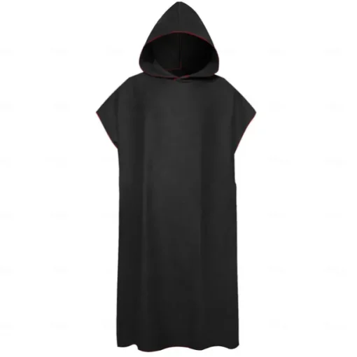 Changing Robe Hooded Poncho Towel Quick Dry Lightweight Changing Towel Extra Long in Microfibre Surf Poncho Universal Size for Men Women Adults, Suitable for Swimming Surfing and Beach