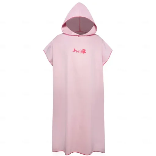 Changing Robe Hooded Poncho Towel Quick Dry Lightweight Changing Towel Extra Long in Microfibre Surf Poncho Universal Size for Men Women Adults, Suitable for Swimming Surfing and Beach