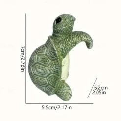 Charming Turtle Hanging Planter Statue - Resin Garden Decor for Fairy Gardens & Yard Art