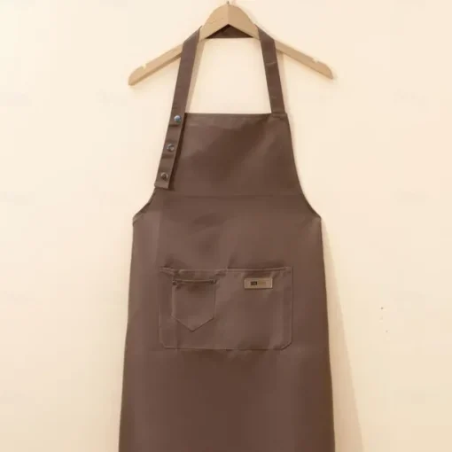 Chef Apron For Women and Men, Kitchen Cooking Apron, Personalised Gardening Apron with Pocket, Cotton Canvas Work Apron Cross Back Heavy Duty Adjustable