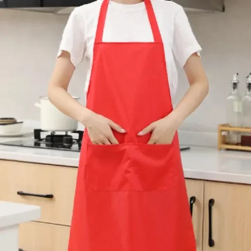 Chef Apron For Women and Men, Kitchen Cooking Apron, Personalised Gardening Apron with Pocket, Cotton Canvas Work Apron Cross Back Heavy Duty Adjustable