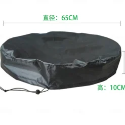 Chemical Drum and Rainwater Barrel Protective Cover - Oxford Fabric Dust and Rain Shield for Round and Composite Barrels, Ensuring Longevity