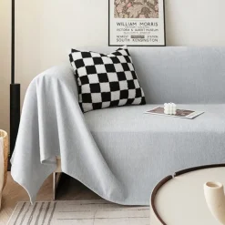 Chenille Sofa Cover Cloth Solid Color Modern Minimalist Anti Cat Scratch Full Package Sofa Cover All Season Universal Sofa Cover Cloth