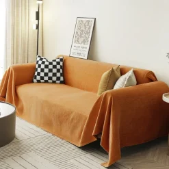 Chenille Sofa Cover Cloth Solid Color Modern Minimalist Anti Cat Scratch Full Package Sofa Cover All Season Universal Sofa Cover Cloth