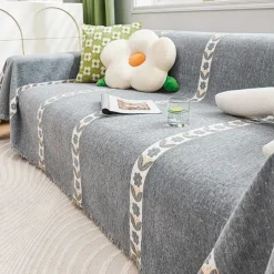 Chenille Sofa Cover Couch Cover Sage Green Couch Protector Sofa Blanket Sofa Throw Cover for Couches Washable Sectional Sofa Couch Covers for Dogs